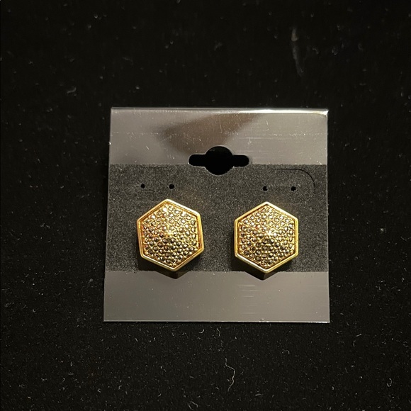 Vince Camuto Hexagon Stud Earrings - Picture 1 of 3